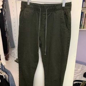 Green cargo joggers cotton on